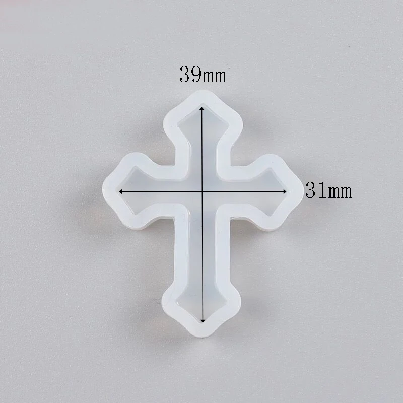 Ручная работа Большая подвеска в форме Креста эпоксидная Силиконовая Форма