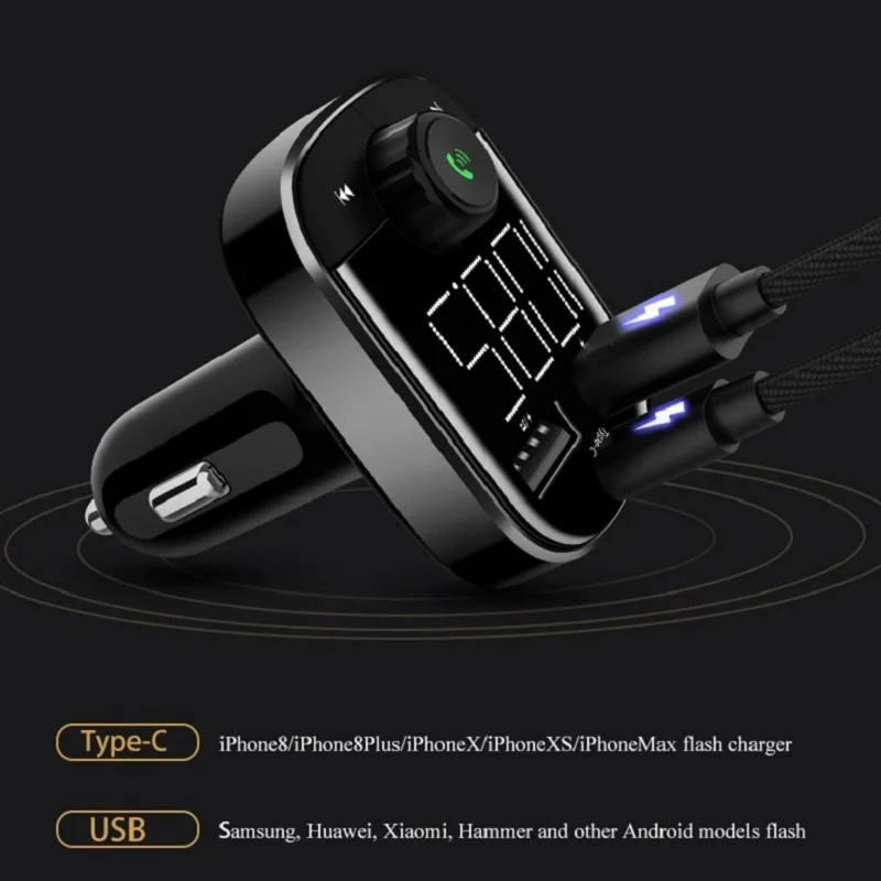 FM передатчик Bluetooth автомобильный комплект громкой связи автомобильная