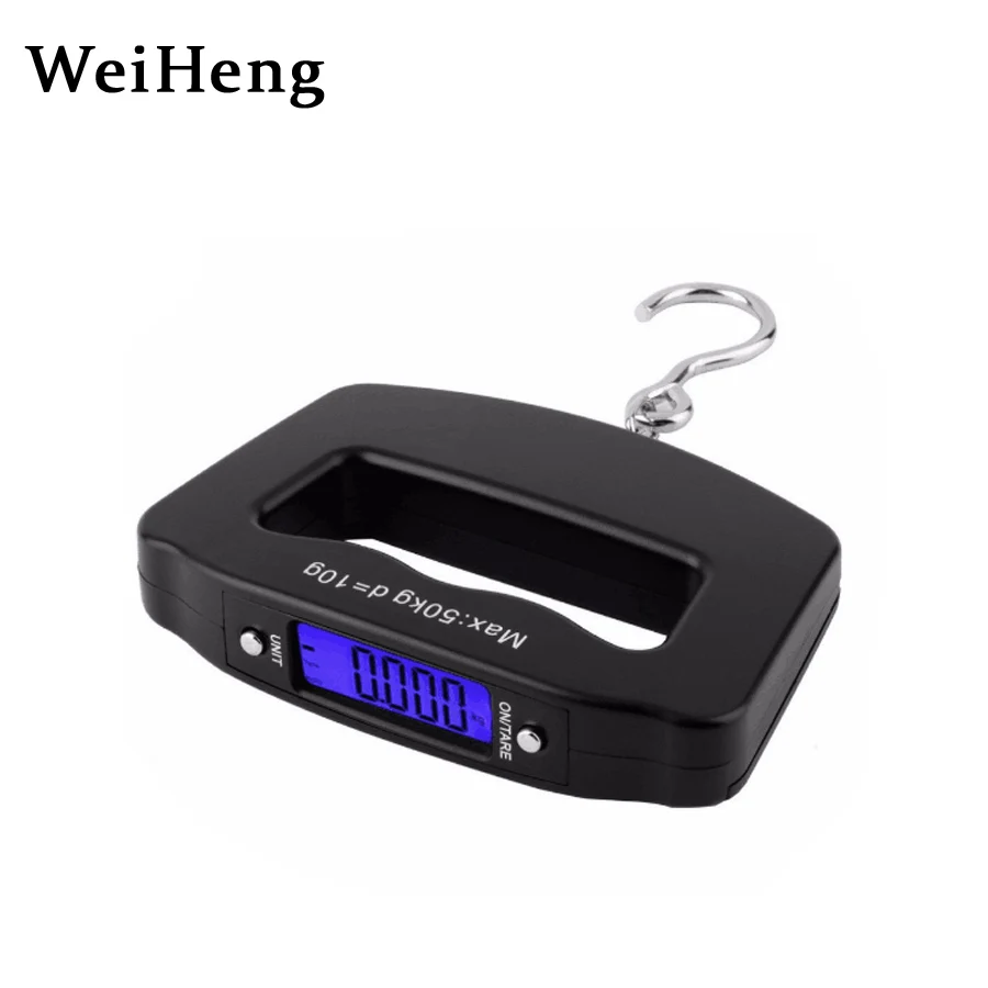 WEIHENG 50 кг 10 г Мини Цифровые Висячие весы карманные ремень крюк WH A09L|digital hanging|hook