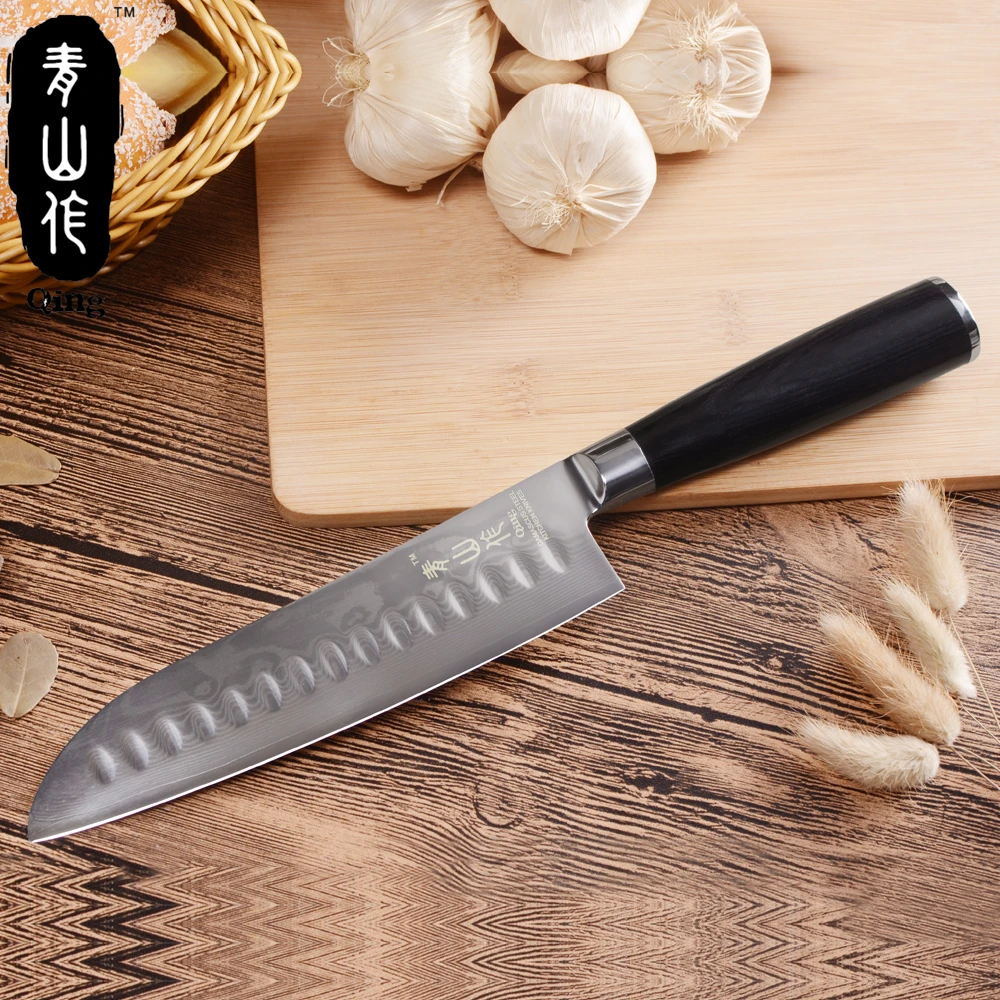 QING дамасский набор кухонных ножей 8 &quot8&quot 7 &quot5&quot 3 5 &quotшеф повара нарезки сантоку