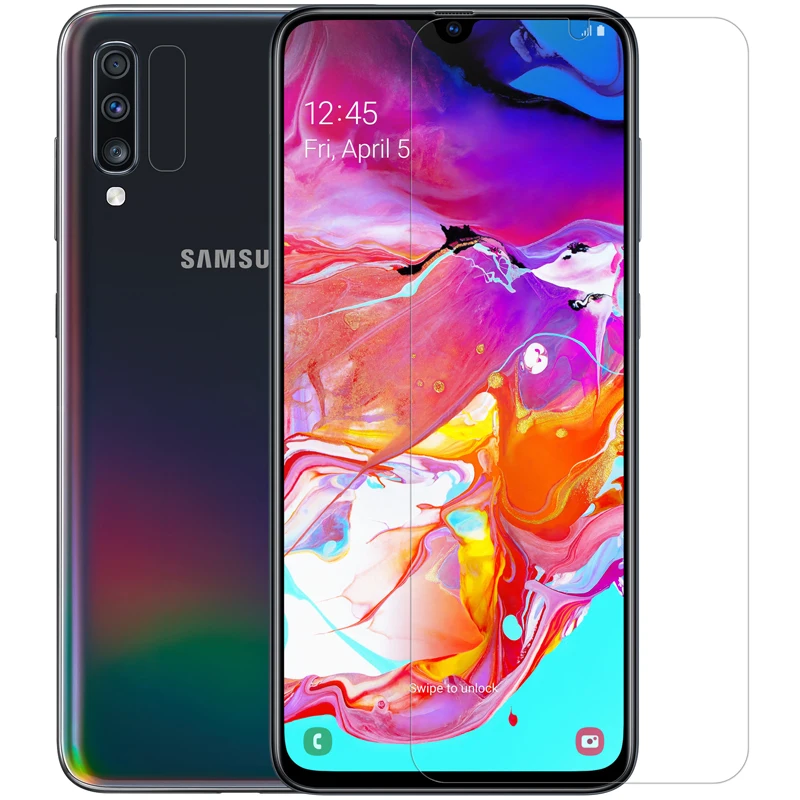 2 шт./партия NILLKIN кристально чистый протектор экрана для samsung A70 анти отпечатков
