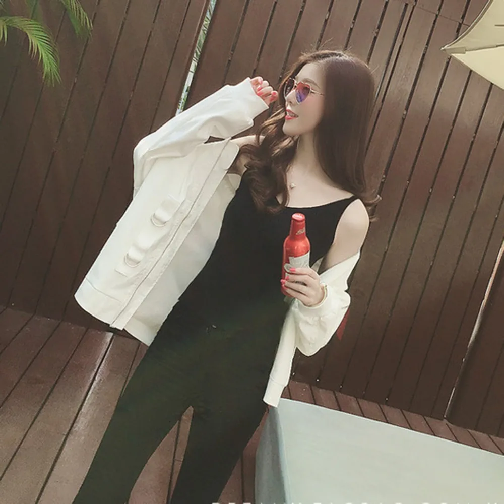 

New Sexy Women Plain Camisole Double V-neck Vest Slim Sling Short Tank Tops
