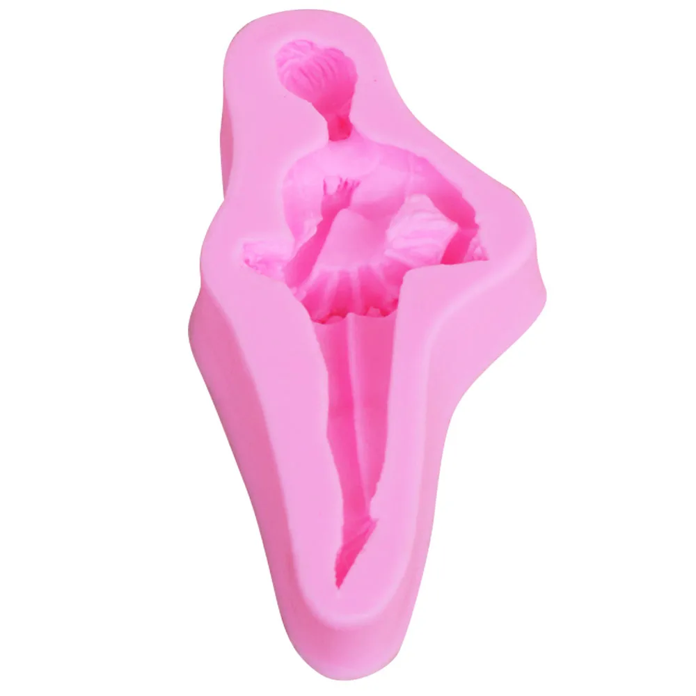 M951Dancing Ballet Girl 3D соевый воск для свечей ароматическая форма мыла силиконовая