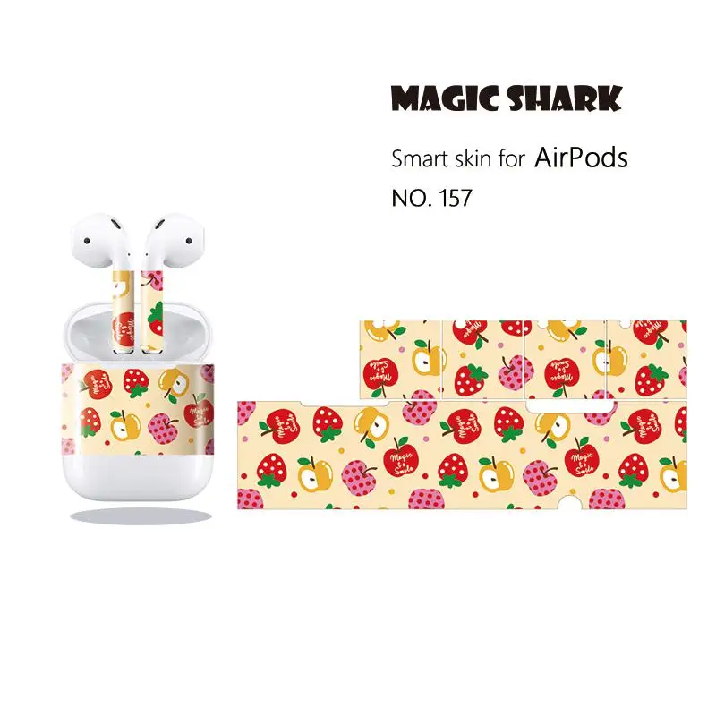 Ударопрочный чехол для наушников Magic Shark фрукты виноград ананас оранжевая ягода