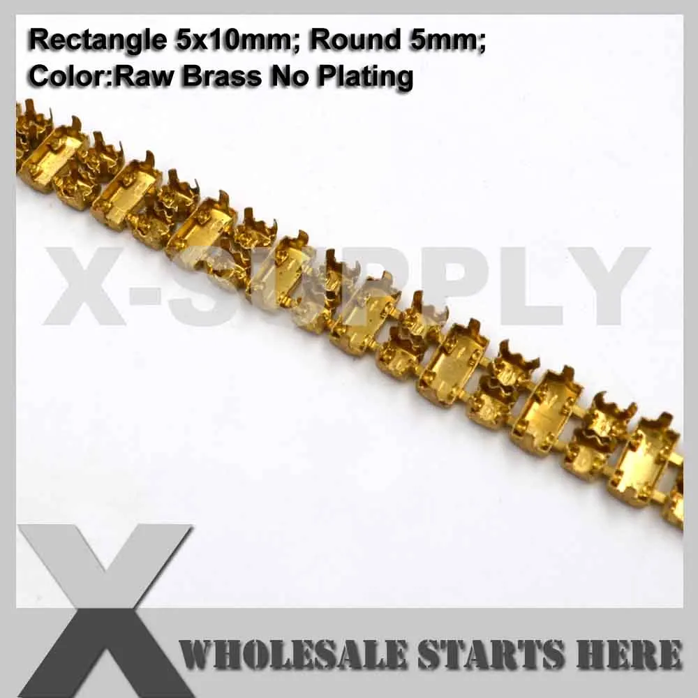 5x10mm-5mm SS38(8 мм) круглый пустой термос цепь без страз для ремесла/обуви/ювелирных изделий/одежды(центральные соединители - Цвет: 5x10mm-5mm