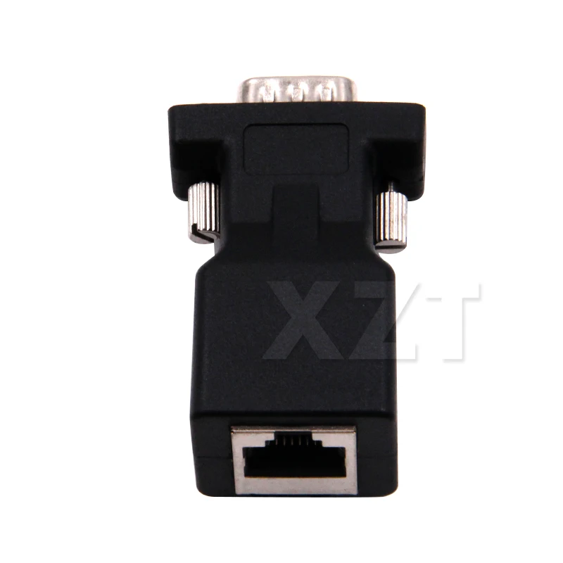 Высококачественный удлинитель VGA штырь-гнездо к сетевому кабелю LAN RJ45 CAT5 CAT6