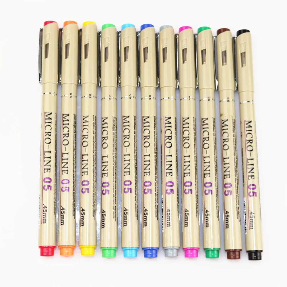 Цветная ручка для рисования 11 цветов 0 45 мм|art markers|design art markersdesign markers |
