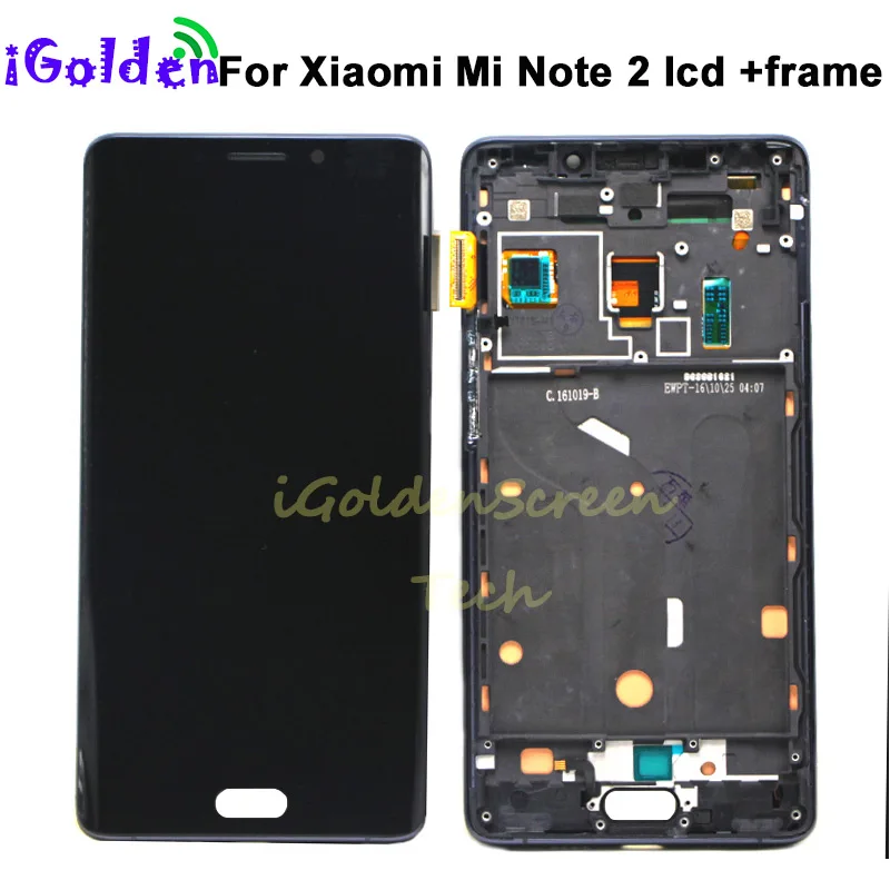 ЖК дисплей с сенсорным экраном и дигитайзером в сборе для Xiaomi Mi Note 2 рамкой