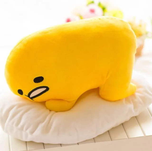 1 40*30 см Gudetama ленивое яйцо jun плюшевая игрушка яйцо желток брат большая подушка ленивые шары Мягкая кукла для детей друг подарок - Цвет: 1