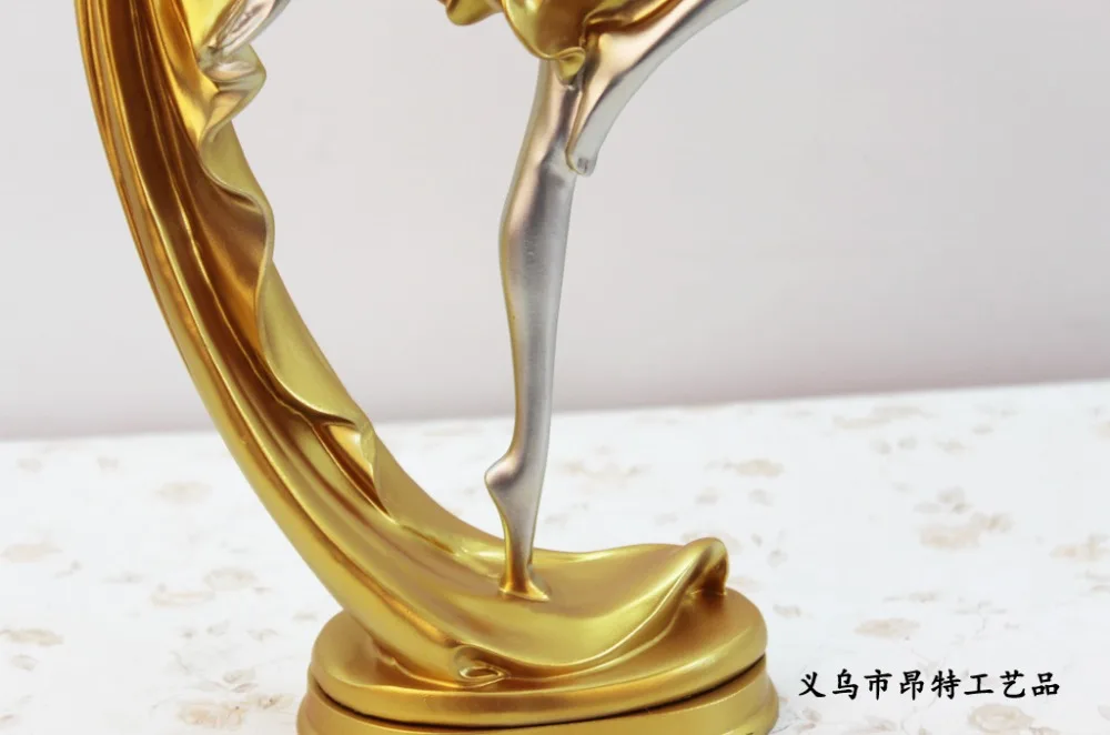 Изящная танцевальная Скульптура девушки из смолы 13 3 дюйма статуя балерины