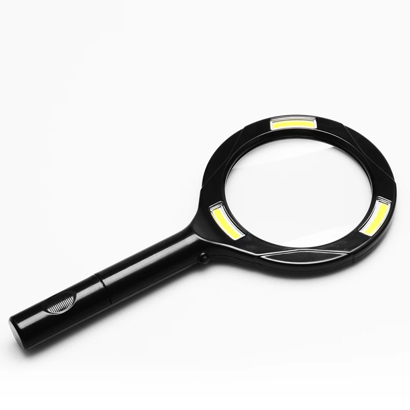 

PANYUE Extra Large Magnifying Glass with Light 3X Lens Zoom 3* COB Lighted Magnifier Glass Lightweight Hand Held Magnifiers Lens