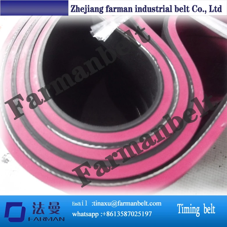 Промышленный полиуретановый Ремень ГРМ с красным резиновым покрытием|open ended timing