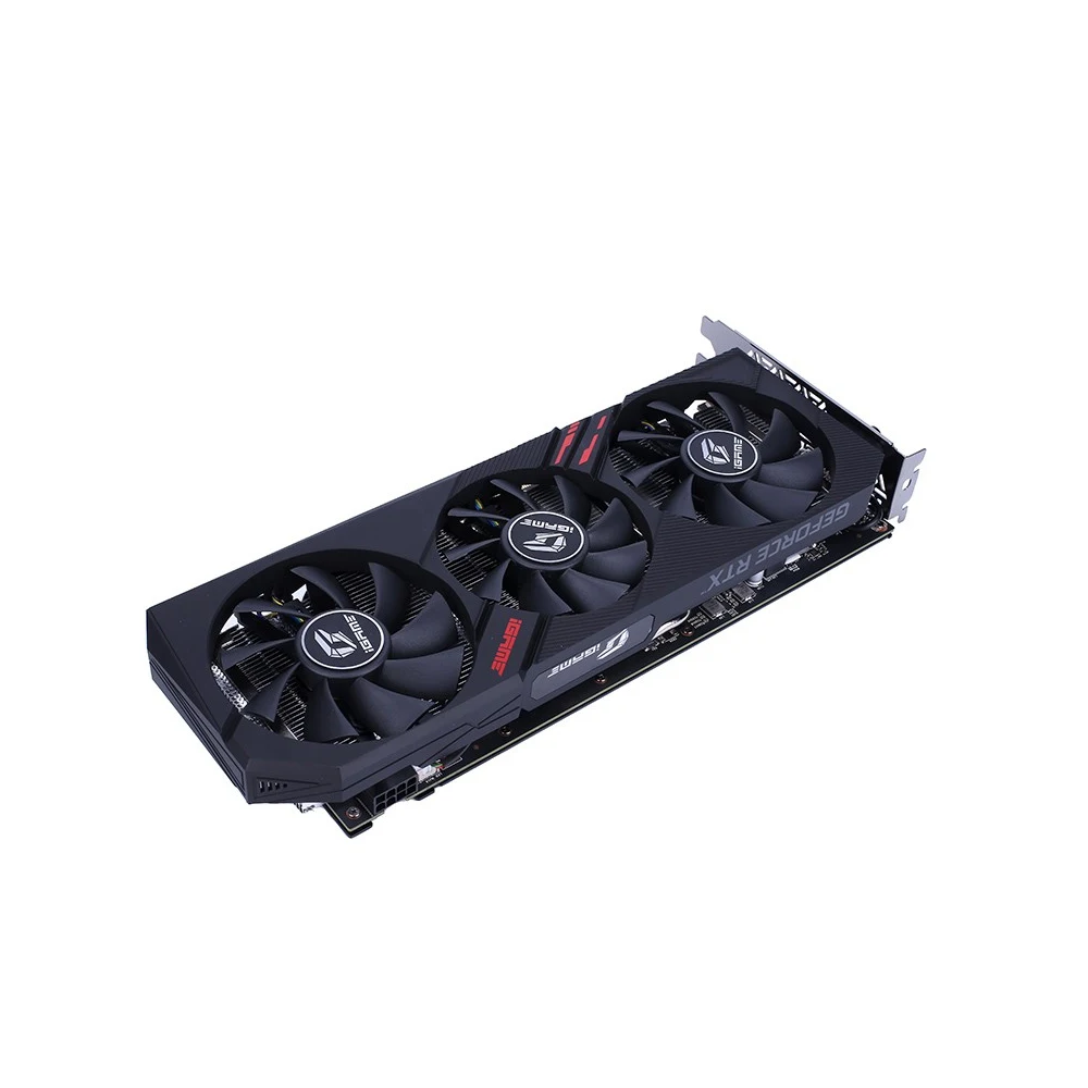 Красочные GeForce RTX 2060 графическая карта ультра Nvidia GDDR6 6G iGame GPU видеокарты 1365-1680 МГц PCI-E 3,0 HDMI для игровых ПК