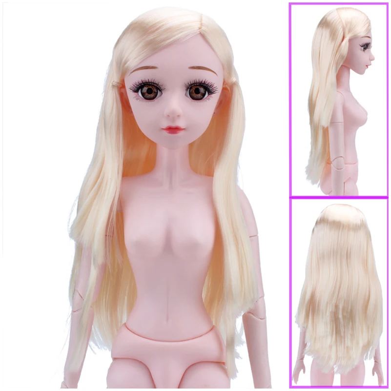 20 подвижных шарниров куклы Bjd из белой кожи для девочек игрушки 60 см 3D глаза с