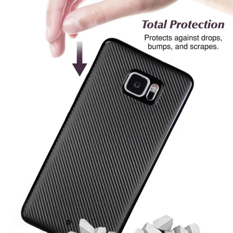 Cover For HTC U Ultra Case UUltra Carbon Fibre Brushed TPU Smart Phone Cases Bag |