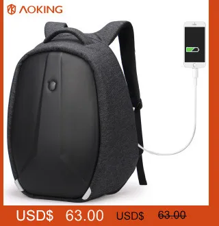 Aoking рюкзак для ноутбука с защитой от воров и USB зарядкой 15,6 дюймов, мужской рюкзак, школьный рюкзак, повседневная сумка для отдыха, Mochila