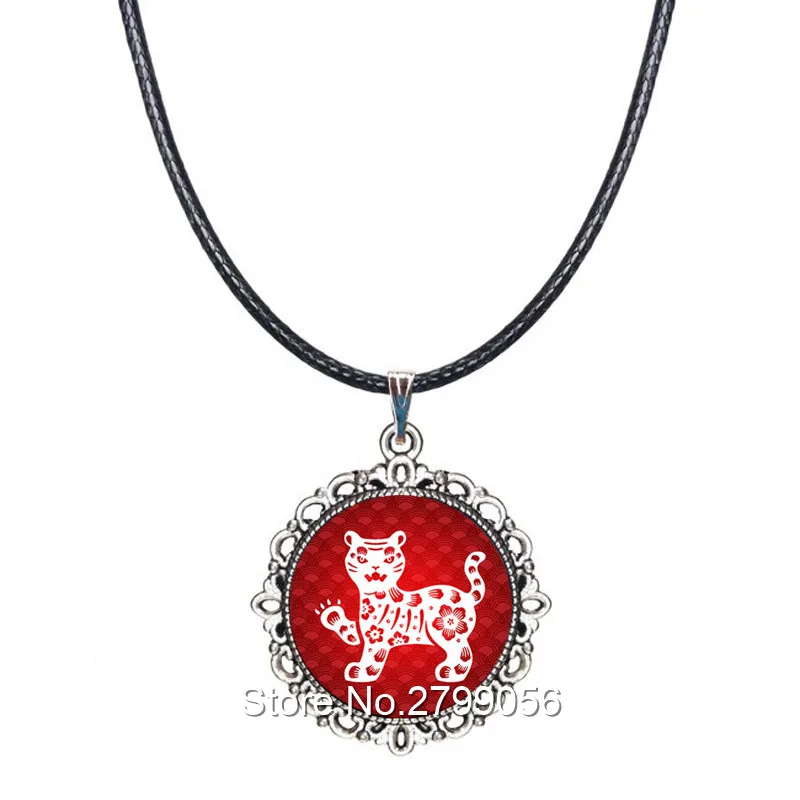 Китайский Зодиак ожерелье 12 Созвездие чокер год крысы Тигр петух Подвеска со