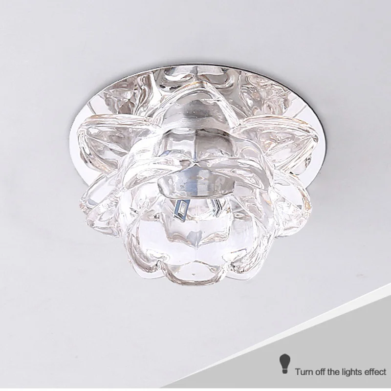 Высокое качество современный цветочный кристалл потолочный светильник 3 Вт/5 Вт