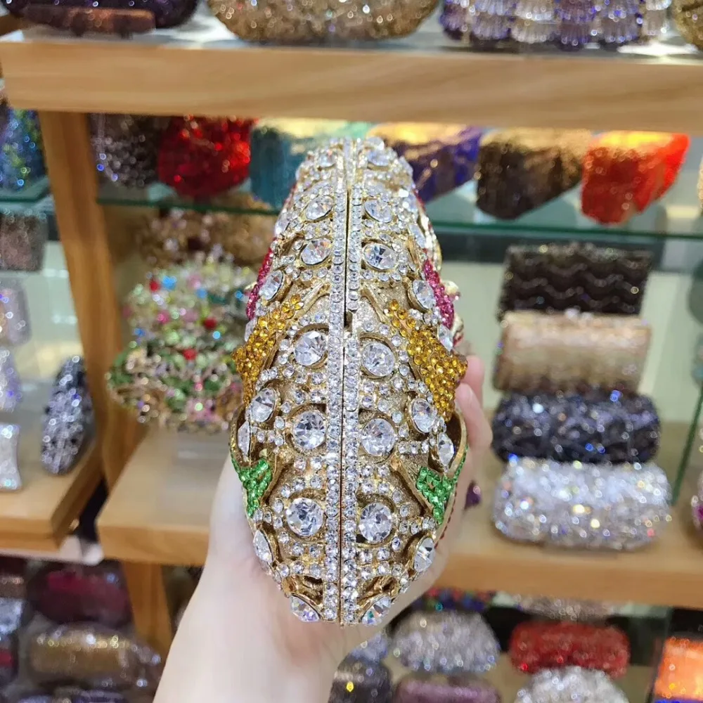 XIYUAN Леди золото/серебро/фиолетовое кристаллическое алмазное вечерние сумки клатч жесткий чехол металлическая Свадебная Коктейльная сумочка свадебный с кристаллами кошелек
