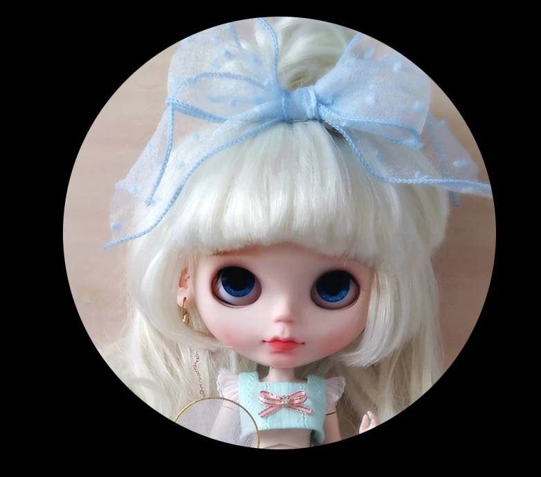 Изящные синие Топы blyth Dolls 6 шт./компл. короткие штаны с высокой талией повязка на