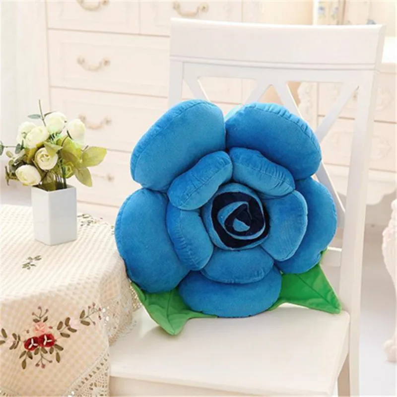 Подушка плюшевая в виде Розы 50 см 7 цветов | Игрушки и хобби