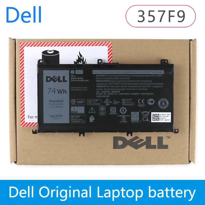 Dell канпэ вин бортовой компьютер Dell Inspiron 15 7559 7000 7557 7567 7566 5576 5577 P57F P65F 357F9 11,1 v 74wh