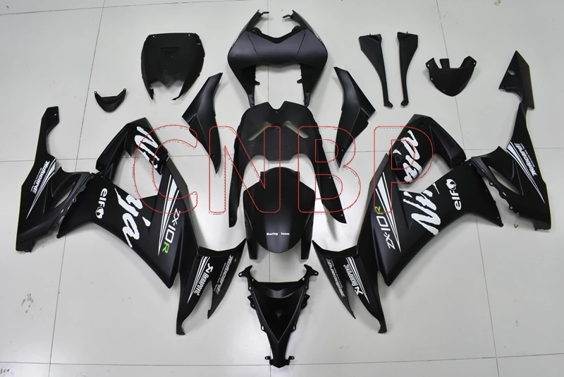 Набор для всего тела Ninja ZX 10r 2008 2010 матовые черные Обтекатели 08 09 Пластиковые