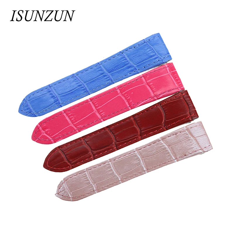 Мужские часы ISUNZUN 20 см 23 ремешок для часов Картье Santos100 из натуральной кожи