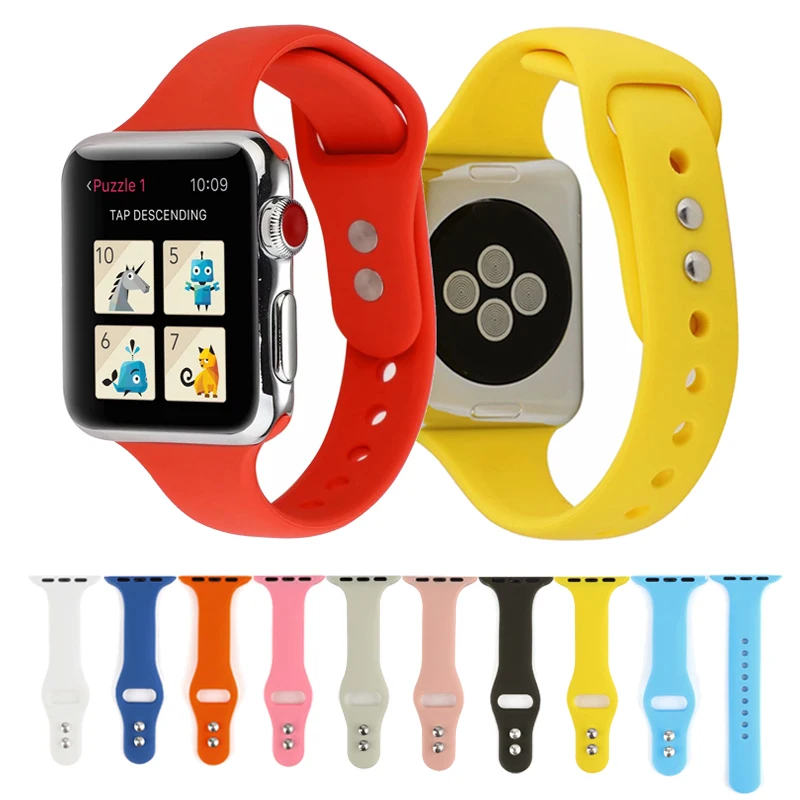 Силиконовый спортивный ремешок для apple watch band 40 мм и браслет 44 iwatch 42 серия 3 2 1 38 |
