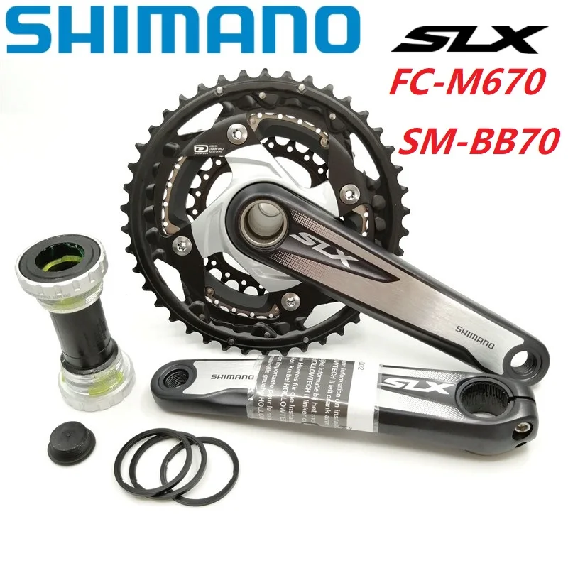 SHIMANO SLX M670 10 скоростей 42 32 24T 170 мм шатун и Нижний Кронштейн SM BB70 MTB горный велосипед