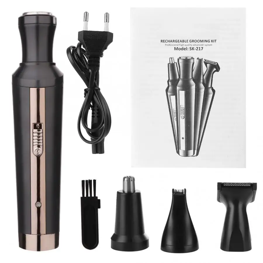 Многофункциональная Мужская электрическая бритва для бороды волос в носу бровей