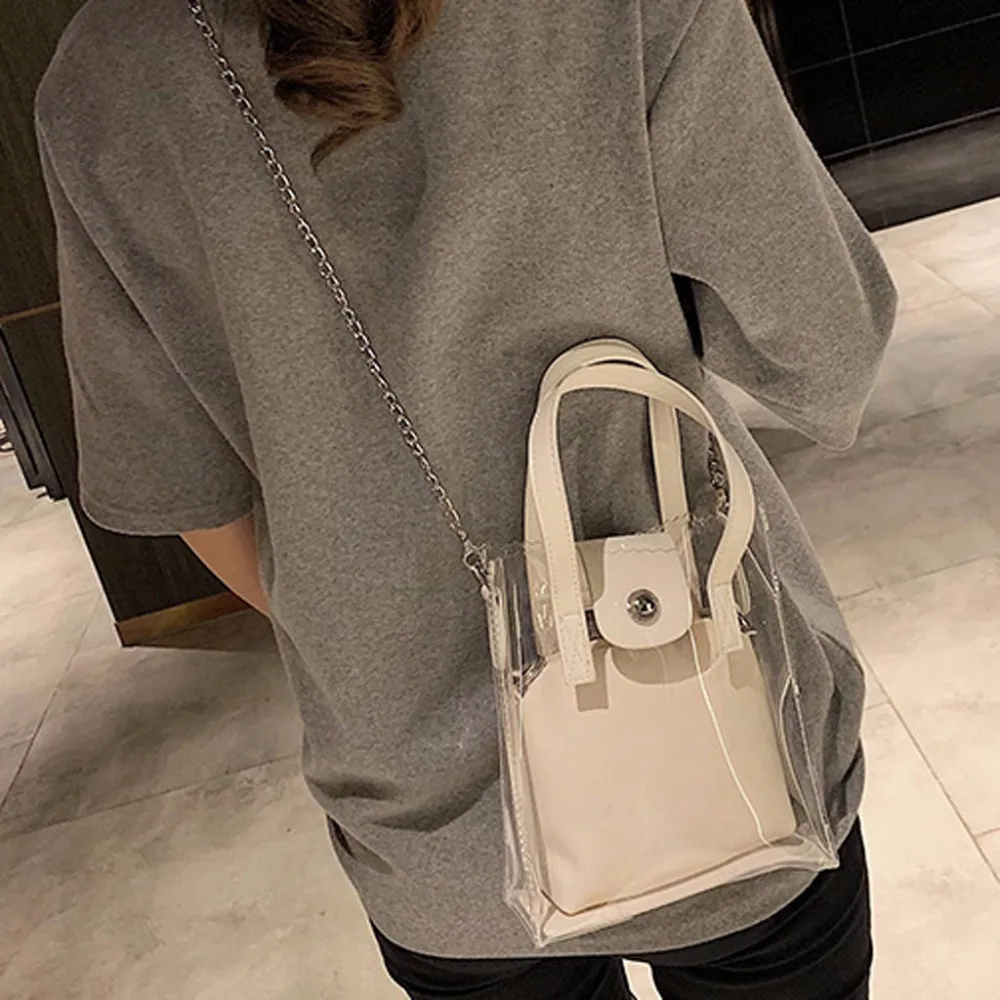 2020 Новая лазерная прозрачная сумка через плечо модные роскошные сумки для