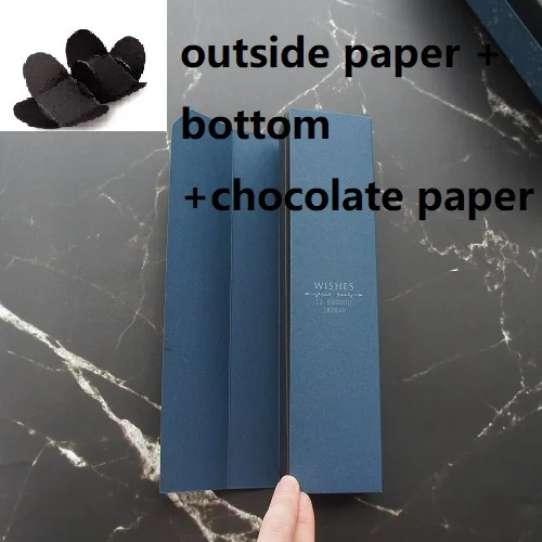 only 10pcs boxes 22,5*4*3,5 см Глубокий сапфир синий красный 10 наборов бумажная коробка для шоколада на День святого Валентина Рождество День Рождения Вечеринка свадебные подарки упаковка - Цвет: only 10pcs boxes