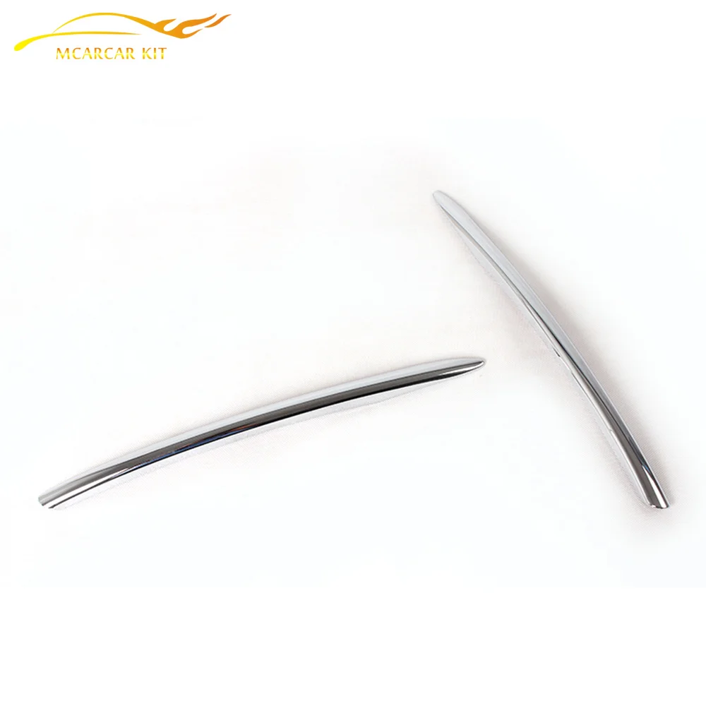 ABS Chrome Front Fog Light Lamp Cover Strips Decoration Trims Kit Fit For Volkswagen VW Golf 7 VII MK7 2014 Car styling | Автомобили и