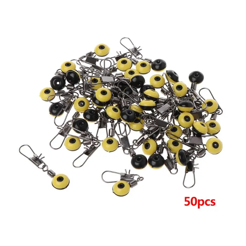 50Pcs/Bag Space Bean Fishing Tackle Float Bobber Floating Colorful Beads with Connector Pins Saltwater Quick Release | Спорт и