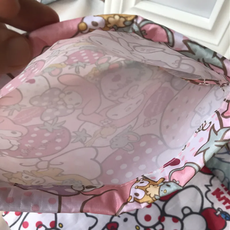 Мультяшный милый Sanrio My Melody Cinnamoroll холщовый мешок на шнурке подарок 21 см* 19 см