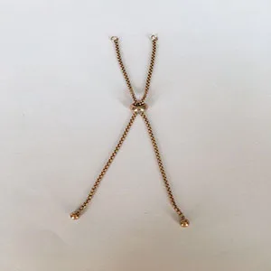 rose gold color 20 шт./лот, регулируемая цепочка из нержавеющей стали, ползунок/ползунок, РАСШИРИТЕЛЬ ЦЕПИ для ювелирных изделий, ожерелья, браслетов, аксессуаров, 5 цветов - Цвет: rose gold color