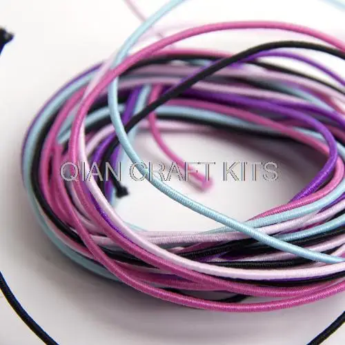 

250yards elastic string, thread,cord, beading supplies mixed colors 1mm