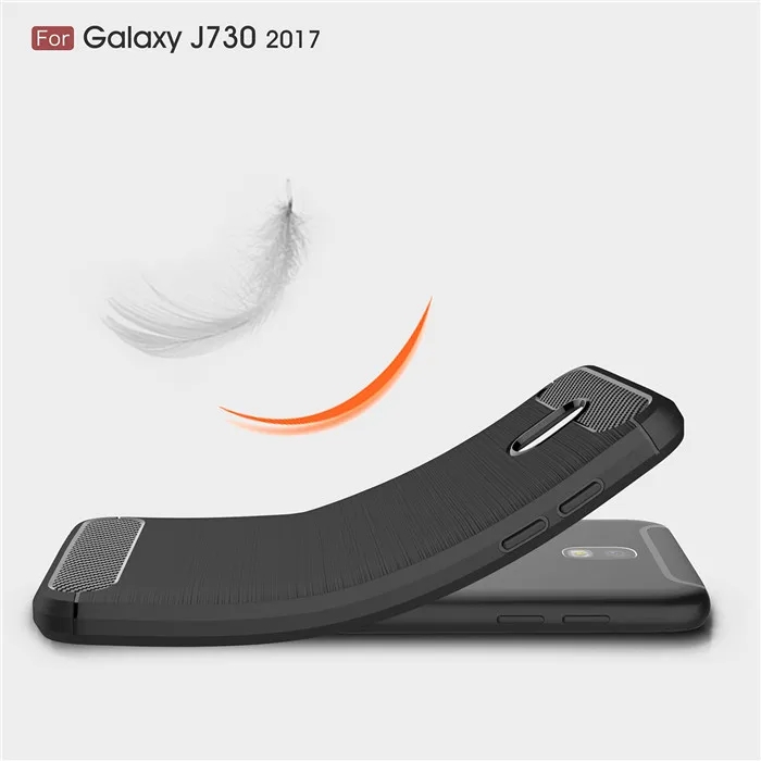 Чехол для Samsung Galaxy J7 2017 SM-J730F гибридный матовый чехол из углеродного волокна
