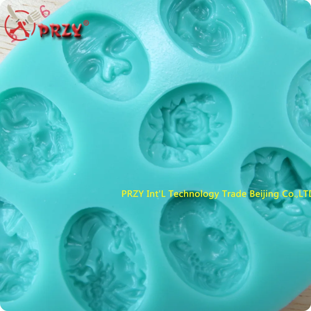 PRZY 10 видов искусственной формы для лица силиконовая форма шоколада украшения