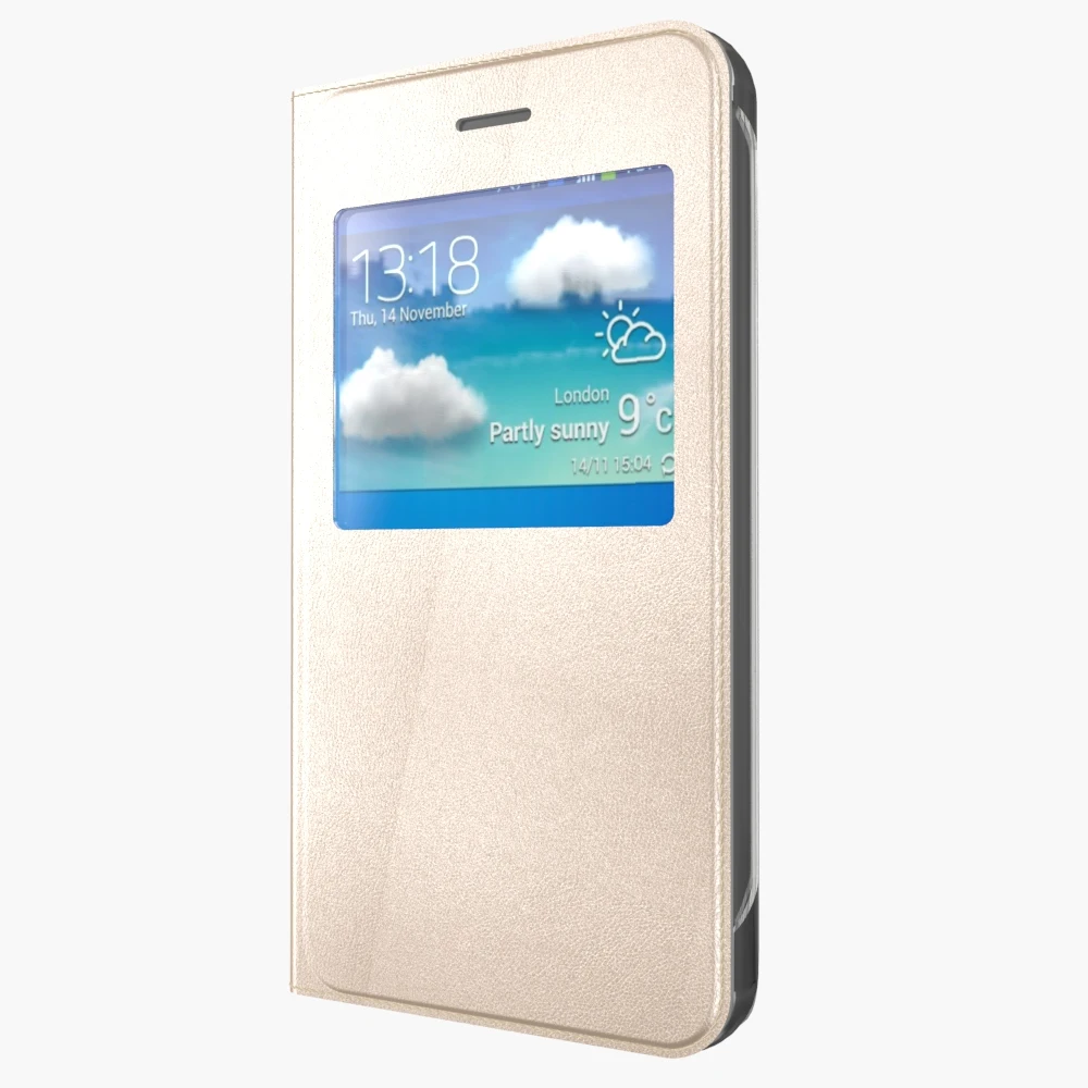 Роскошный классический чехол с окошком для Samsung Galaxy J1 (2016) 4 5 &quotJ120F J120 ультратонкий