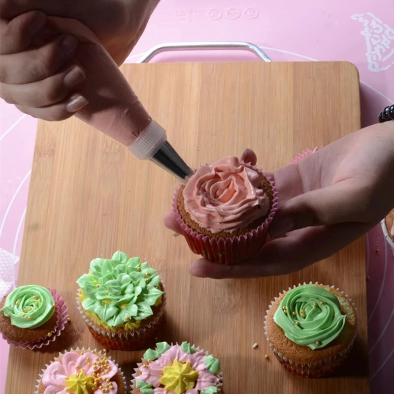 8 шт./компл. Кондитерские насадки для крема из нержавеющей стали с кондитерским