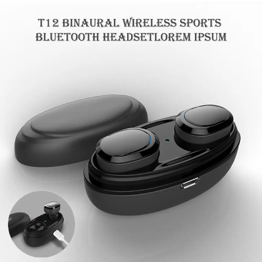 Спортивные стереонаушники Bluetooth Двойные наушники-вкладыши беспроводная