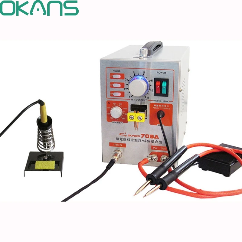 709A High Power Battery Spot Welder & Soldering Station with Universal Welding Pen Machine | Инструменты