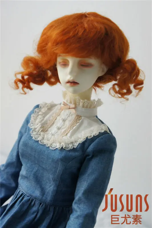JD294 1/3 21-23 см SD мохер BJD парики Детские Twintail парик для куклы мохеровый 8-9 дюймов куклы аксессуары