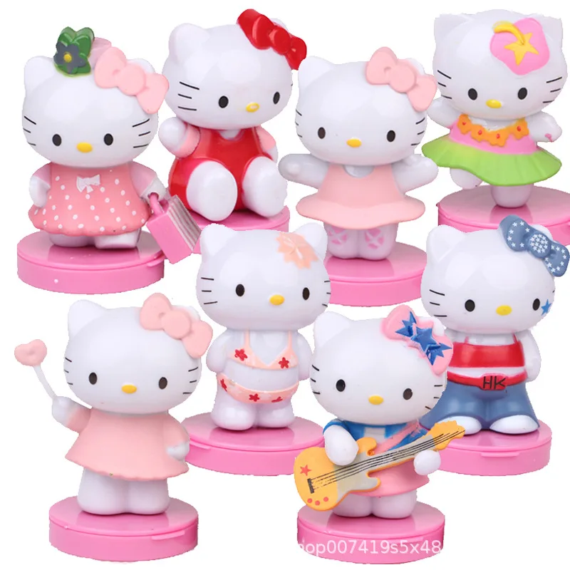 Экшн игрушка Hello Kitty милый розовый игрушечный котенок фигурки baita украшение для