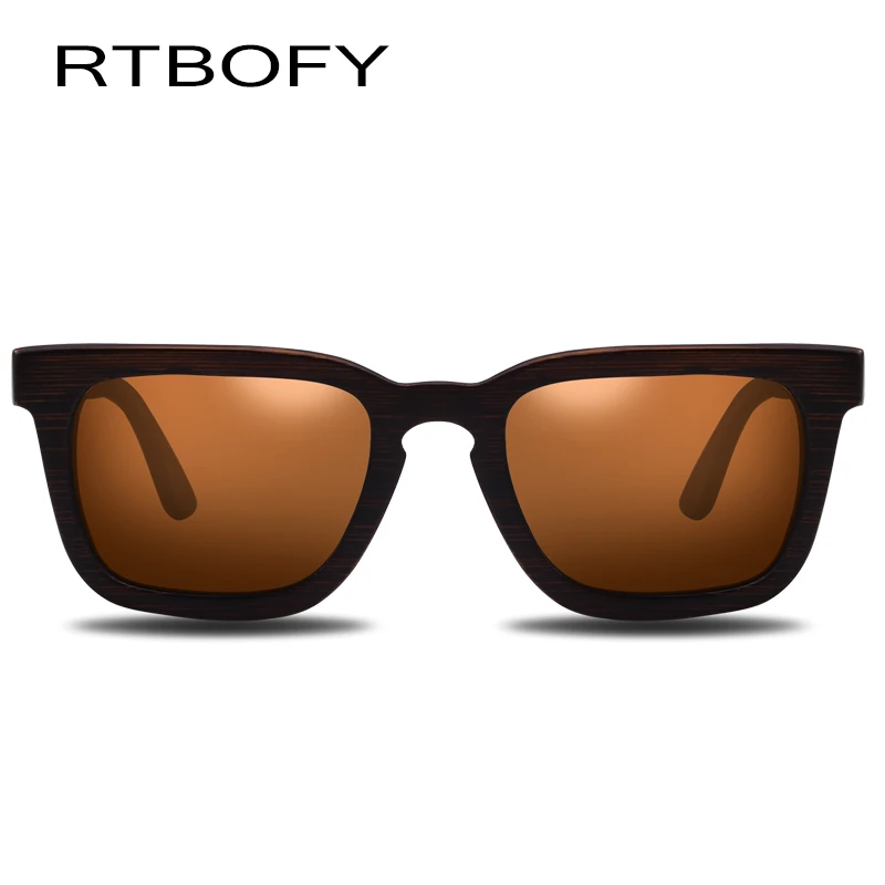 Rtbofy солнцезащитные очки с деревянной оправой для мужчин и женщин, Бамбуковая оправа, Eyeglasse солнцезащитные очки с поляризированными стеклами очки Винтаж дизайн оттенков UV400 защиты
