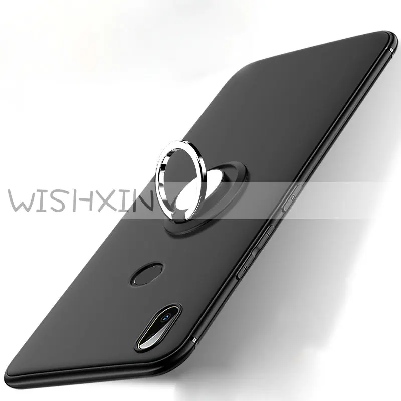 Для ASUS Zenfone Max Pro M2 ZB631KL чехол силиконовый чехол Магнитный Магнит автомобильный чехол с кольцом для пальца для ASUS Zenfone Max M2 ZB633KL