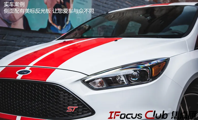 Автомобильный Стильный чехол на головную лампу для Ford Focus ST светодиодный головной светильник s DRL Дневной ходовой светильник Биксеноновые HID аксессуары