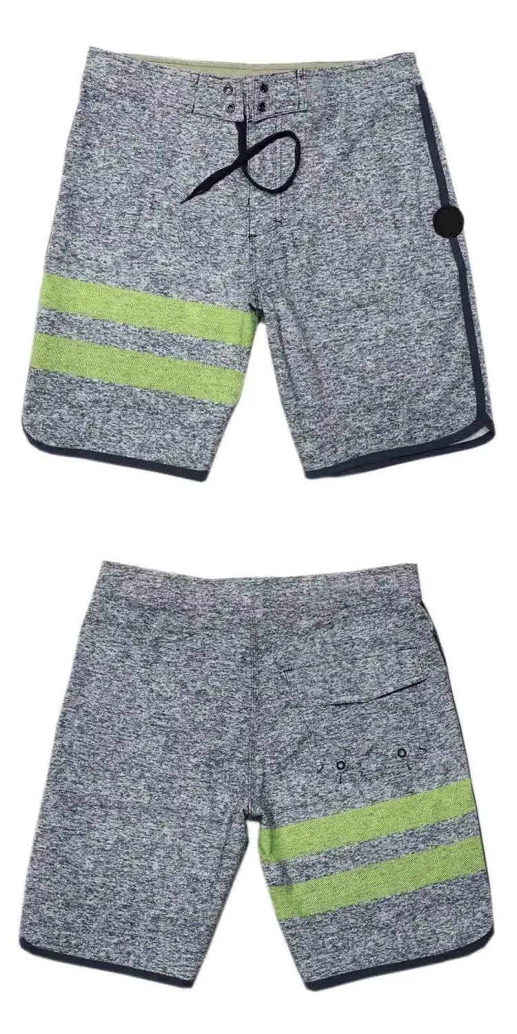 BNWT водонепроницаемые мужские пляжные шорты, быстросохнущие шорты из эластана и спандекса, мужские шорты-бермуды, повседневные шорты - Цвет: Серый